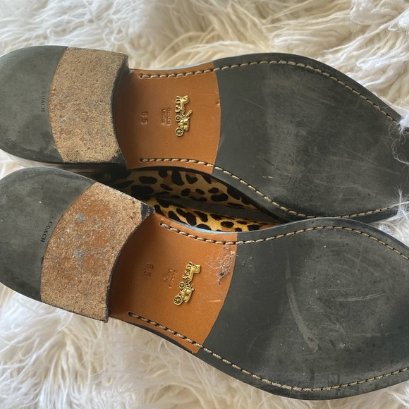 Coach haircalf leopard print Bowery boots - Picture 5 of 5